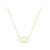 Golden Lotus Necklace – 42K Serenity Edition